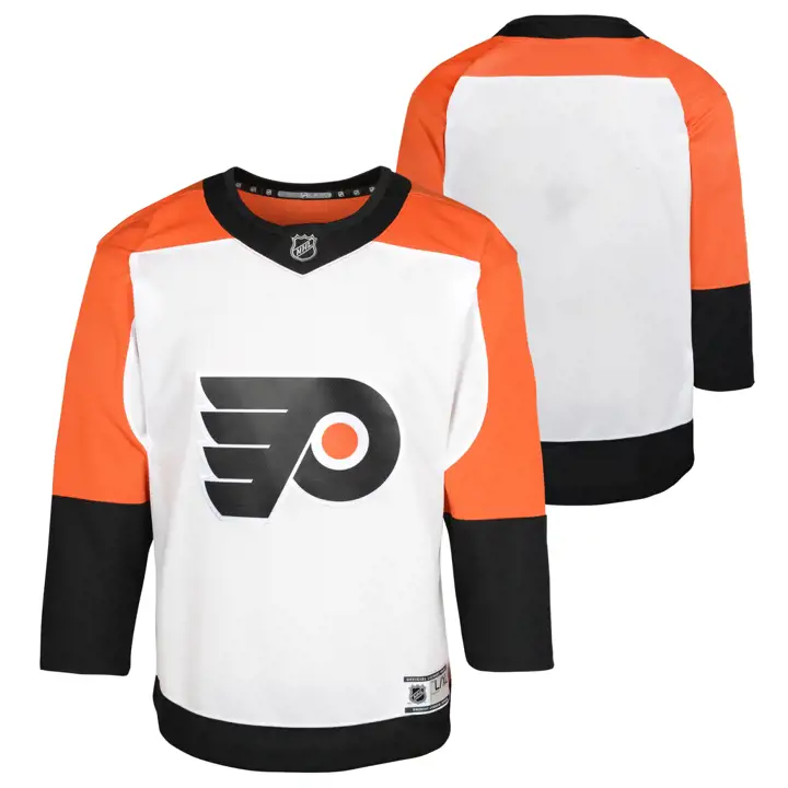 Maillot Vierge de Premier Jeune NHL des Flyers de Philadelphie blc