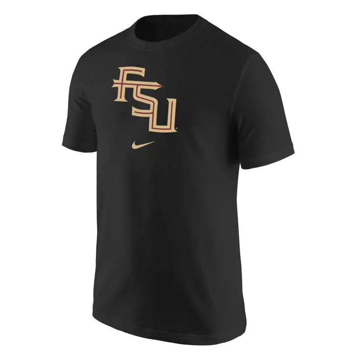 T-shirt en coton Seminoles NCAA Core, noir