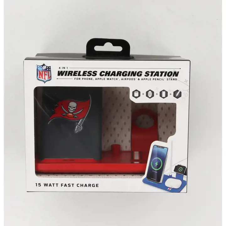 Station de recharge sans fil 4-en-1 Tampa Bay Buccaneers