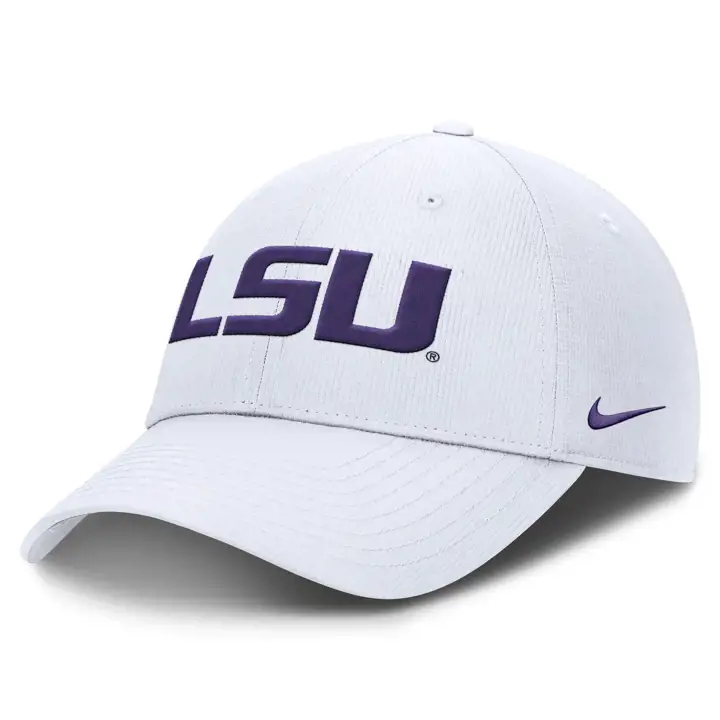 LSU NCAA NK Structured Rise L91 wht