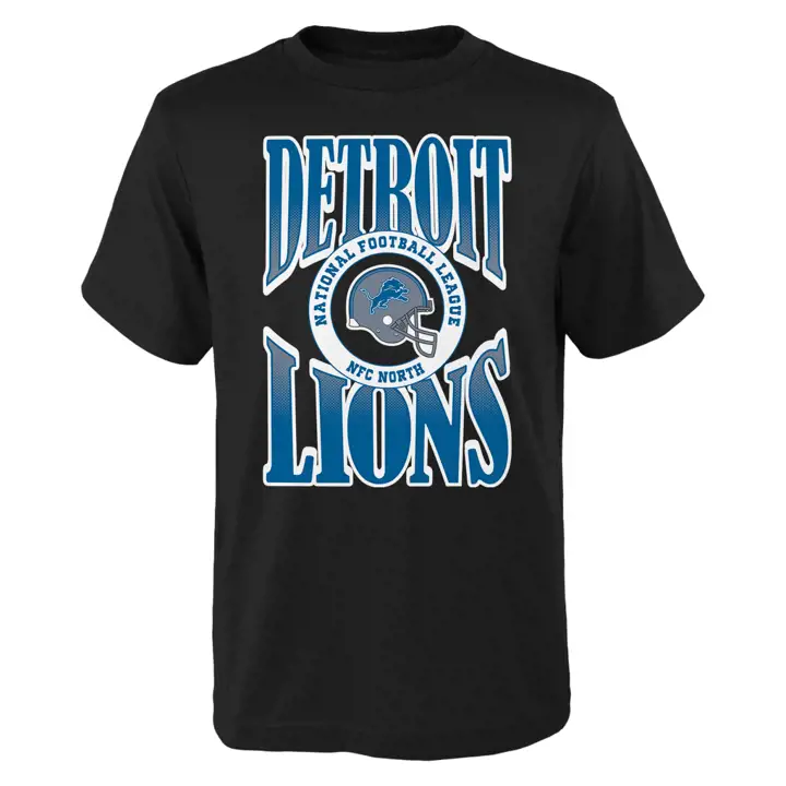 T-shirt Detroit Lions NFL Youth In The Trenches noir