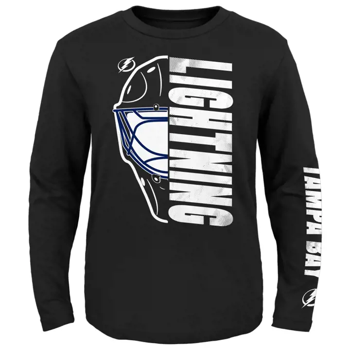 T-shirt à manches longues noir Tampa Bay Lightning NHL Youth Shut Out