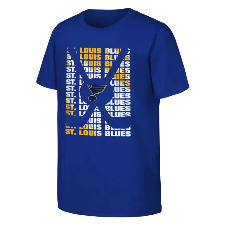 T-shirt Enfant NHL St. Louis Blues Boîte Manches Courtes Bleu