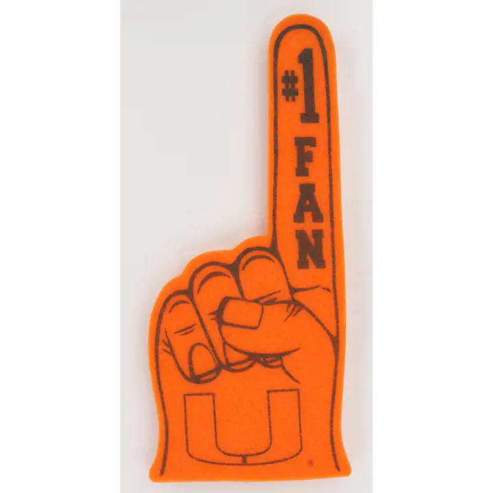 Doigt en mousse des Miami Hurricanes