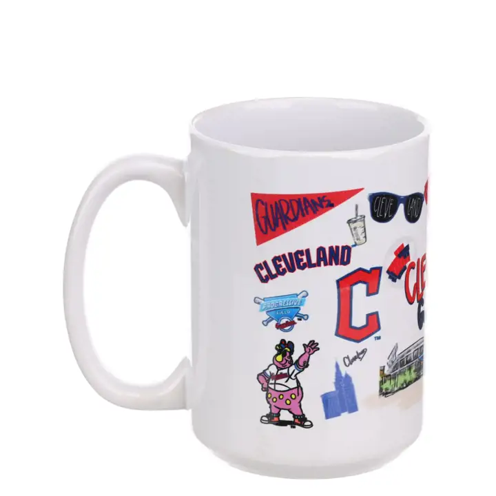 Mug Cleveland Guardians 15 oz imprimé local ast