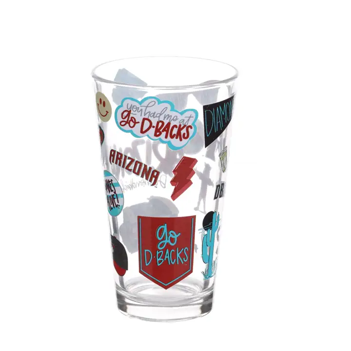 Verre à pinte imprimé localement Arizona Diamondbacks