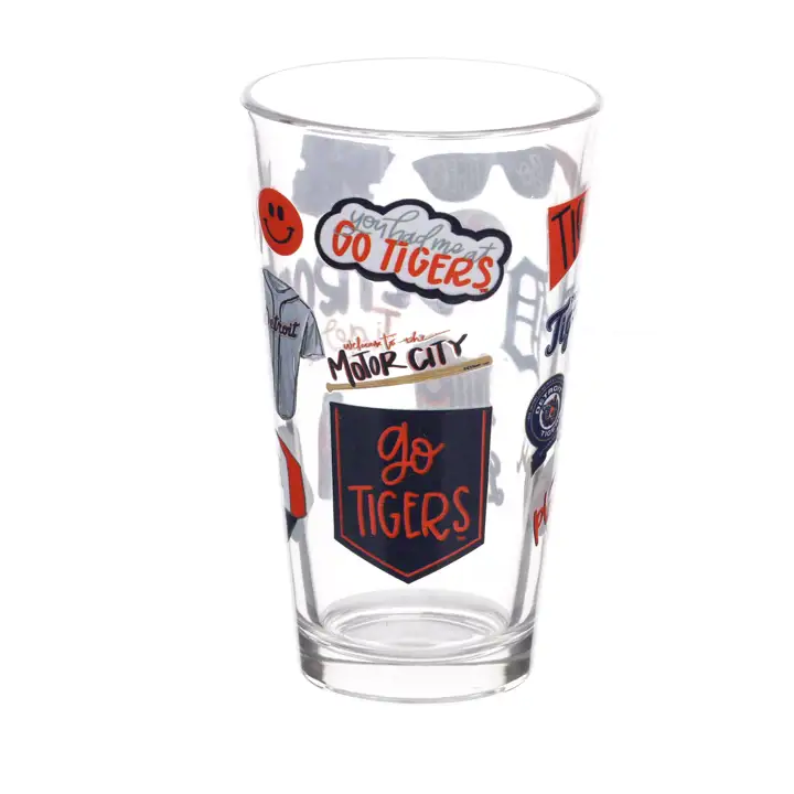 Verre à pinte Detroit Tigers Local Print