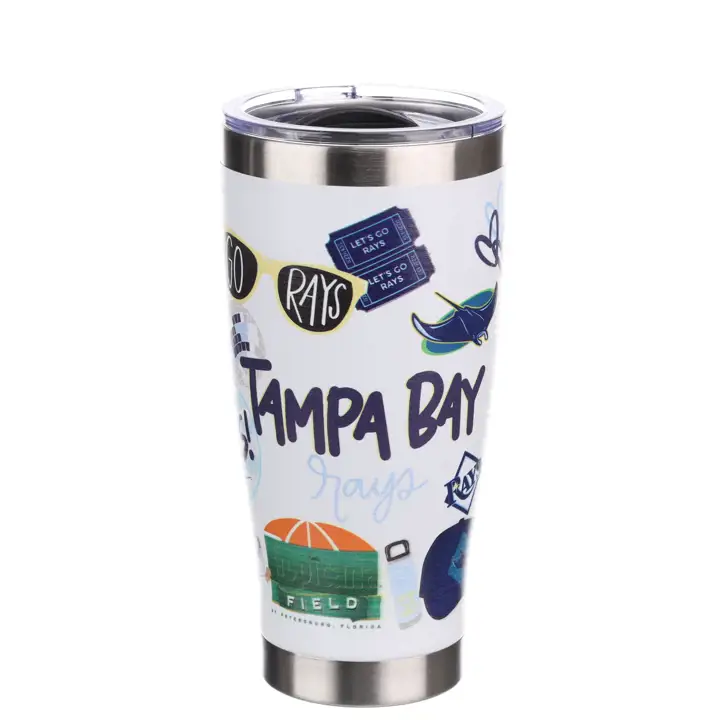 Gobelet isotherme en acier inoxydable Tampa Bay Rays 20oz Local