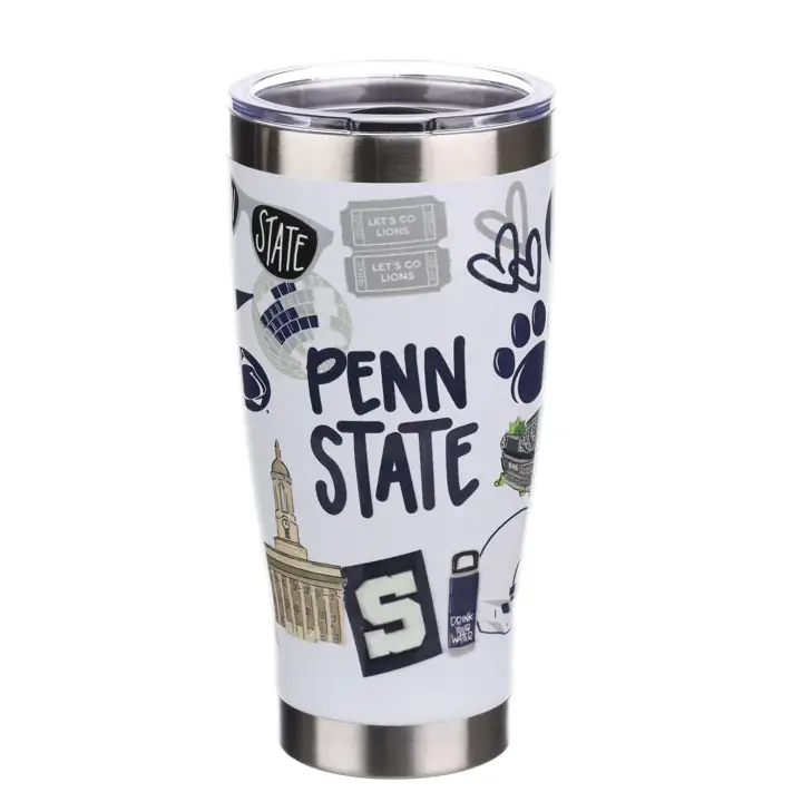 Gobelet isotherme en acier inoxydable de 20 oz Penn State Nittany Lions