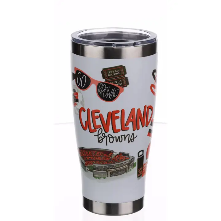 Gobelet Cleveland Browns en acier inoxydable 20oz Local
