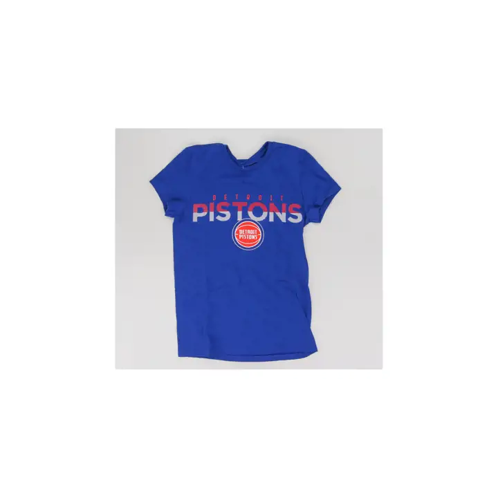 T-shirt Detroit Pistons NBA pour femme Endzone manches courtes 23 bleu