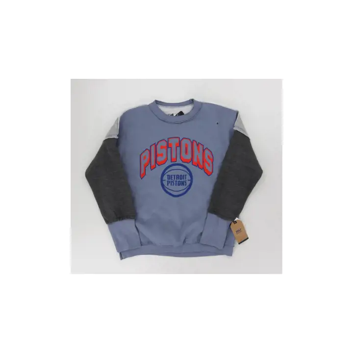 Detroit Pistons NBA Femme Genevieve Col Ras Bord Brut 23 Bleu