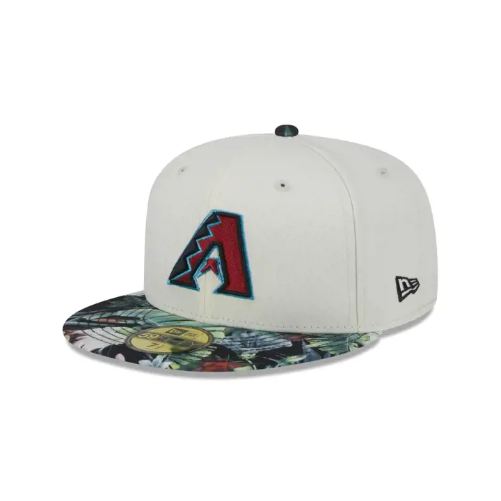 ARIZONA DIAMONDBACKS MLB FLORAL 59FIFTY GRIS FONCÉ/NOIR/GRIS