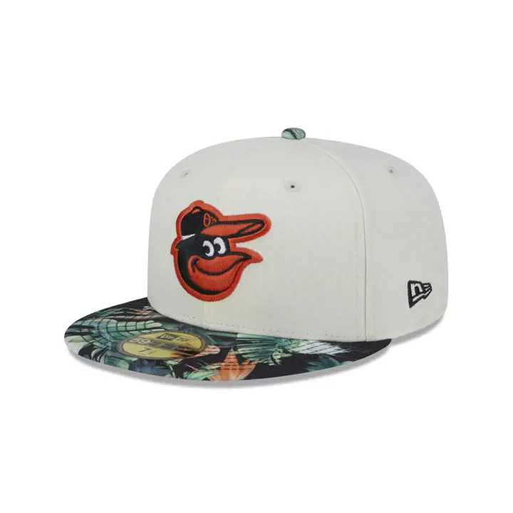 BALTIMORE ORIOLES MLB FLORAL 59FIFTY GRISFONCÉ/NOIR/GRIS