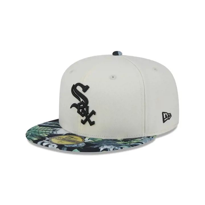 CASQUETTE 59FIFTY MLB FLORALE DES CHICAGO WHITE SOX GRIS FONCÉ/NOIR/GRIS