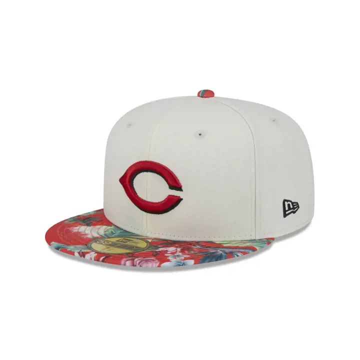 CINCINNATI REDS MLB FLEURI 59FIFTY GRISFONCÉ/NOIR/GRIS