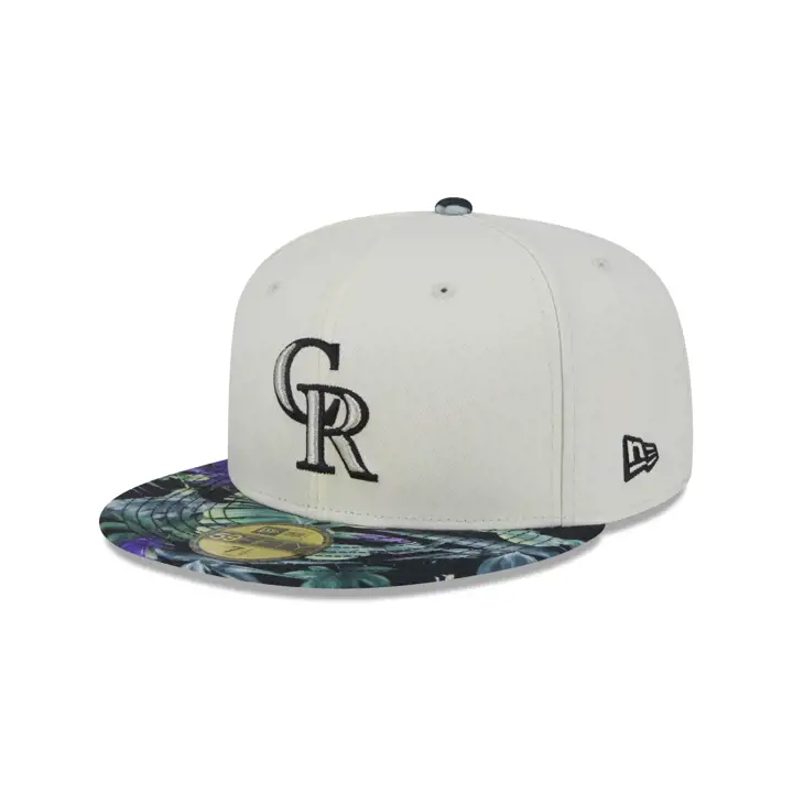 COLORADO ROCKIES MLB FLORAL 59FIFTY DKGRIS/NOIR/GRIS