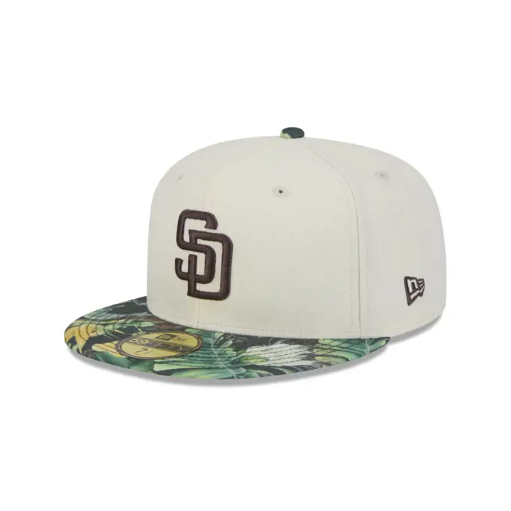 SAN DIEGO PADRES MLB FLORAL 59FIFTY GRISFONCÉ/MARRON/GRIS
