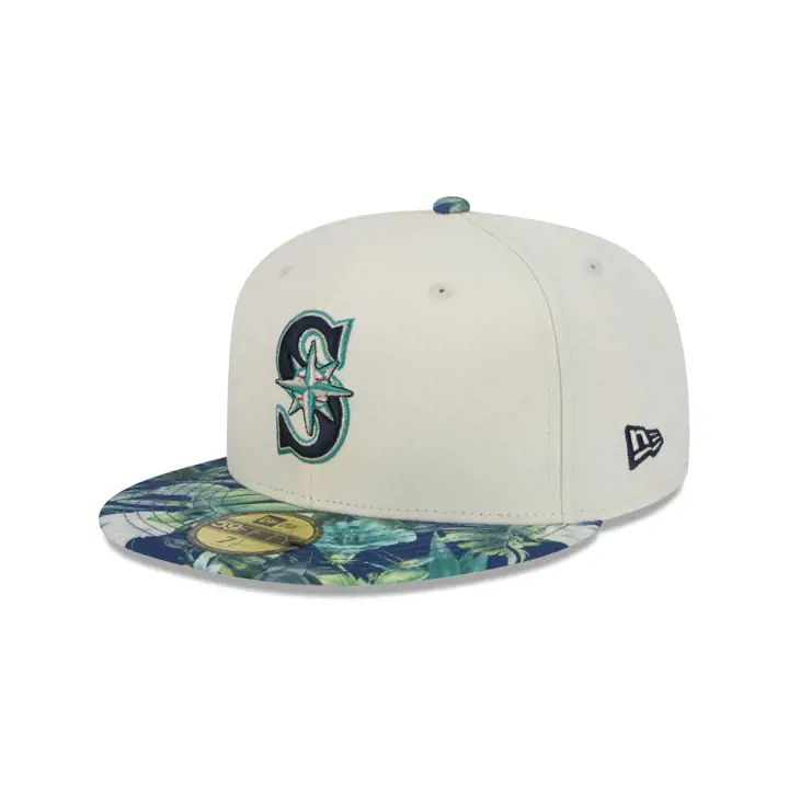 CASQUETTE 59FIFTY MLB FLORAL SEATTLE MARINERS GRIS FONCÉ/BLEU MARINE/GRIS