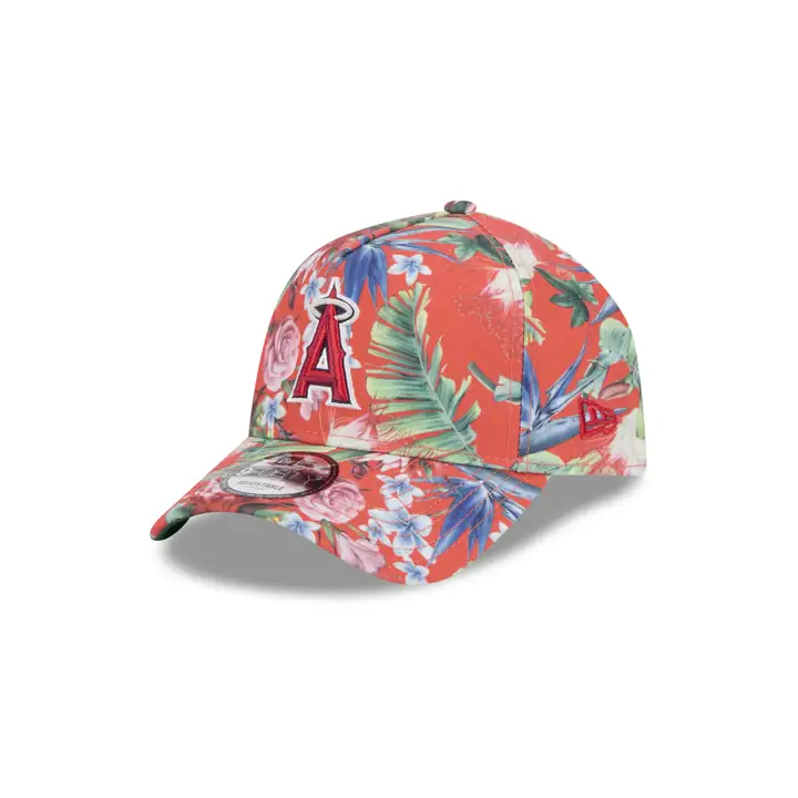 CASQUETTE MLB 940 A-FRAME ANAHEIM ANGELS FLEURIE ROUGE/ROUGE/VERT FONCÉ