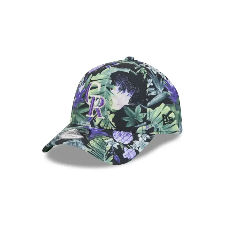 CASQUETTE COLORADO ROCKIES MLB FLORALE AFRAME 940 NOIR/NOIR/VERT K