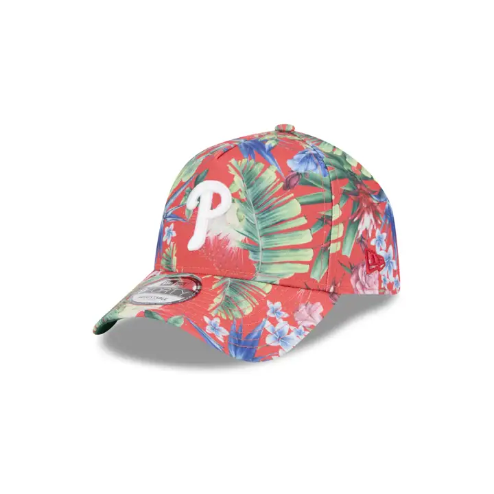 CASQUETTE PHILADELPHIA PHILLIES MLB FLORAL AFRAME 940 ROUGE/ROUGE/VERT FONCÉ
