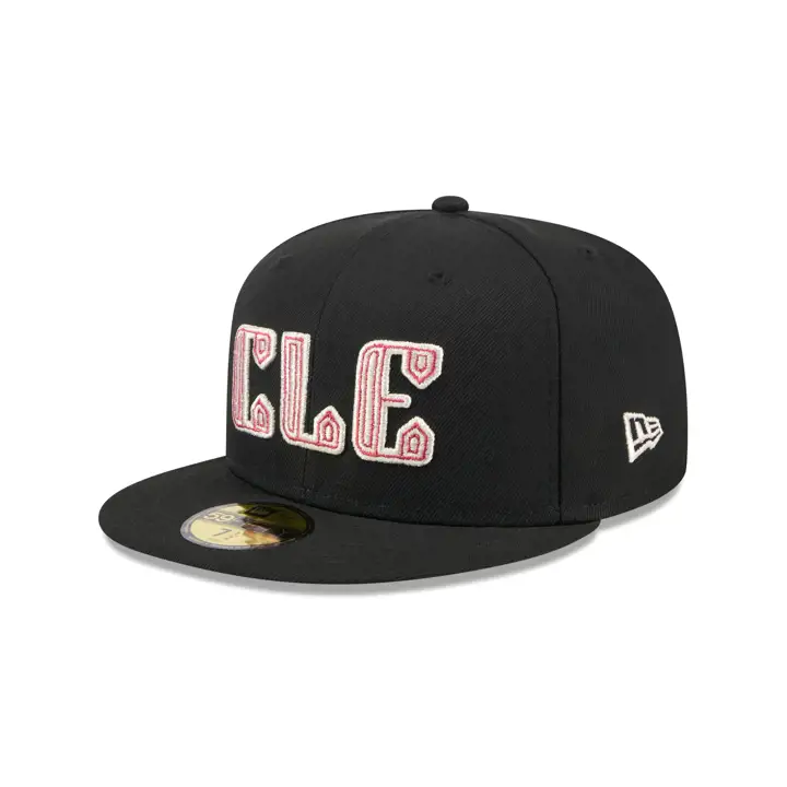 CASQUETTE CLEVELAND GUARDIANS CC MLB NOIR/MÉTALLISÉ 59FIFTY NOI/NOI/GRI