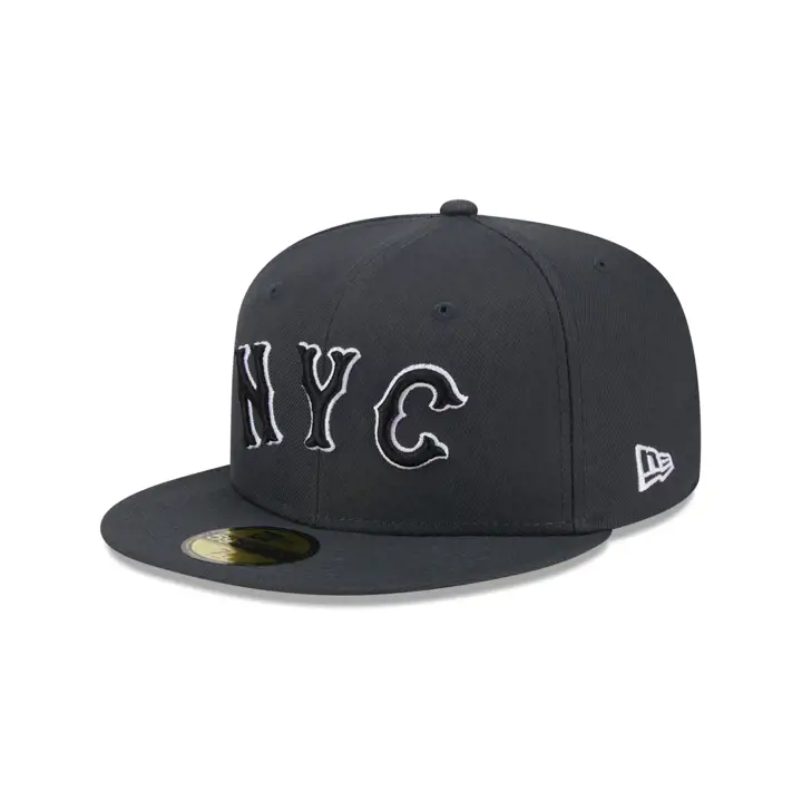 NEW YORK METS CC MLB JERSEY SCRIPT 59FIFTY TBD/TBD/GRY