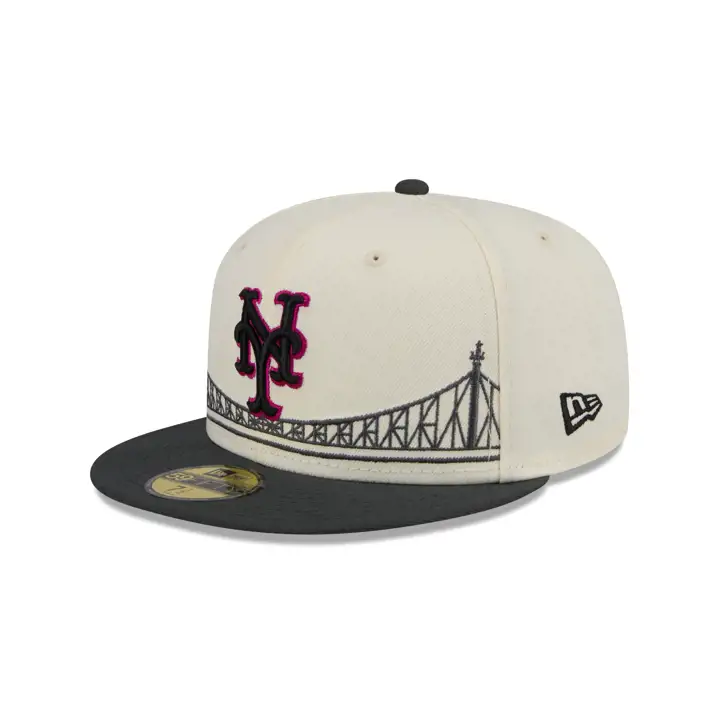 NEW YORK METS CC MLB OFF WHITE/TC 59FIFTY DKGRY/TBD/GRY