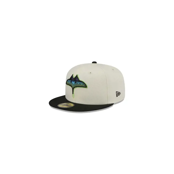 TAMPA BAY RAYS CC MLB OFF WHITE/TC 59FIFTY DKGRY/TBD/GRY