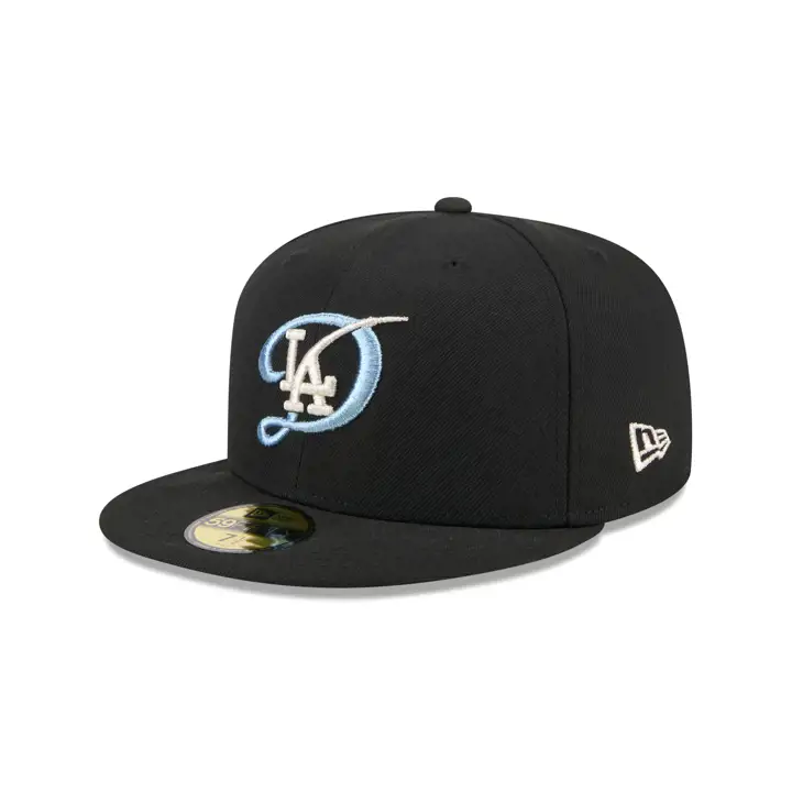 LOS ANGELES DODGERS CC MLB NOIR/MÉTALLIQUE 59FIFTY NOI/NOI/GRS