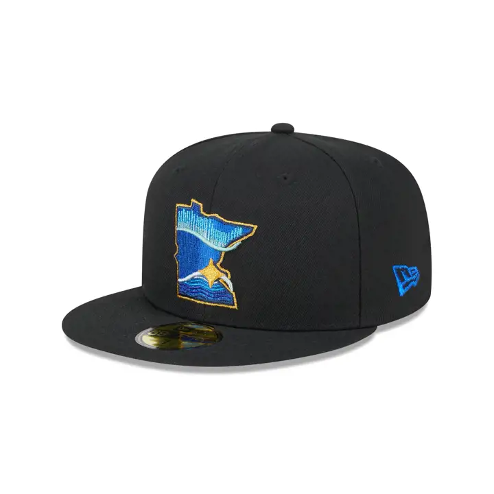MINNESOTA TWINS CC MLB NOIR/MÉTALLISÉ 59FIFTY NOIR/NOIR/VERT