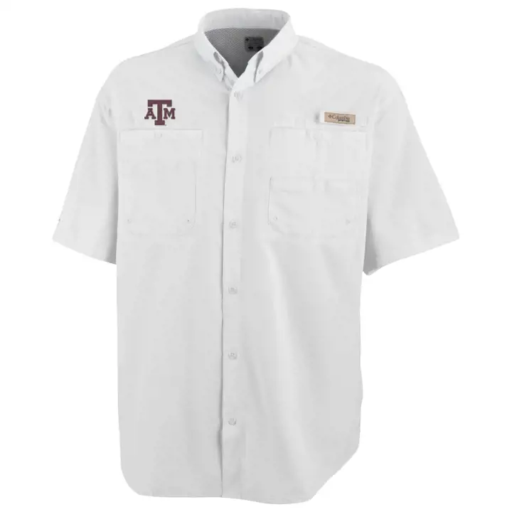 Chemise à manches courtes Texas A&M Aggies FA24 COLLEGIATE TAMIAMI