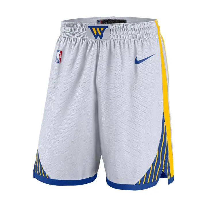 Short Swingman NBA des Golden State Warriors blanc