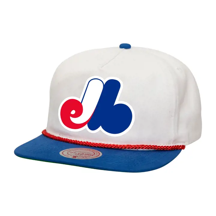 Montreal Expos M&N MLB BLANC TC COOP CORDE DEADSTOCK BLA/BLEU