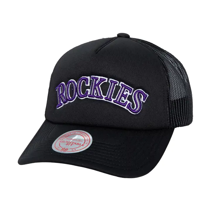 Colorado Rockies M&N MLB TC SCRIPT FOAM TRUCKER NOIR