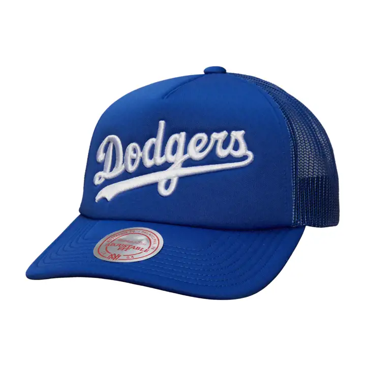 Casquette Trucker Los Angeles Dodgers M&N MLB TC SCRIPT FOAM BLEUE
