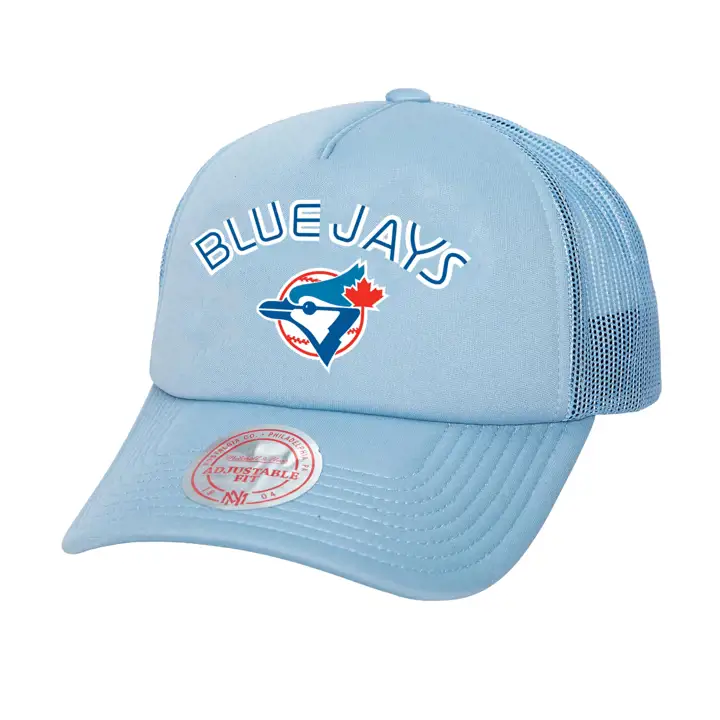 Toronto Blue Jays M&N MLB TC SCRIPT FOAM TRUCKER LBL