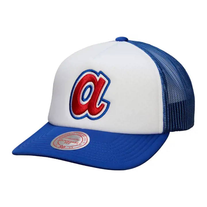 Atlanta Braves M&N MLB RETRO COOP FOAM TRUCKER BLANC/BLEU