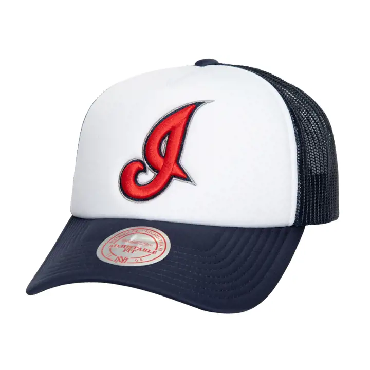 Cleveland Indians M&N MLB RÉTRO COOP FOAM TRUCKER BLANC/BLEU MARINE