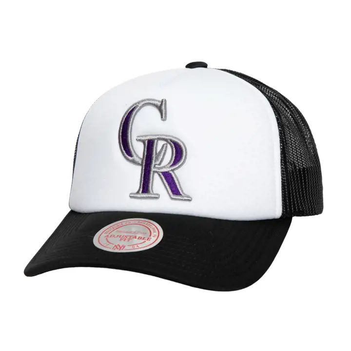 Colorado Rockies M&N MLB RETRO COOP FOAM TRUCKER BLANC/NOIR