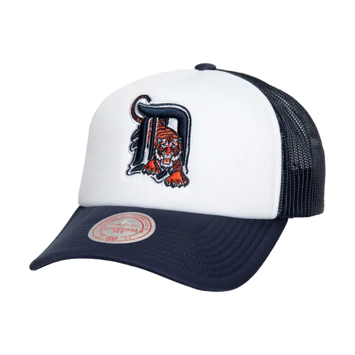 Detroit Tigers M&N MLB RETRO COOP FOAM TRUCKER BLANC/BLEU MARINE
