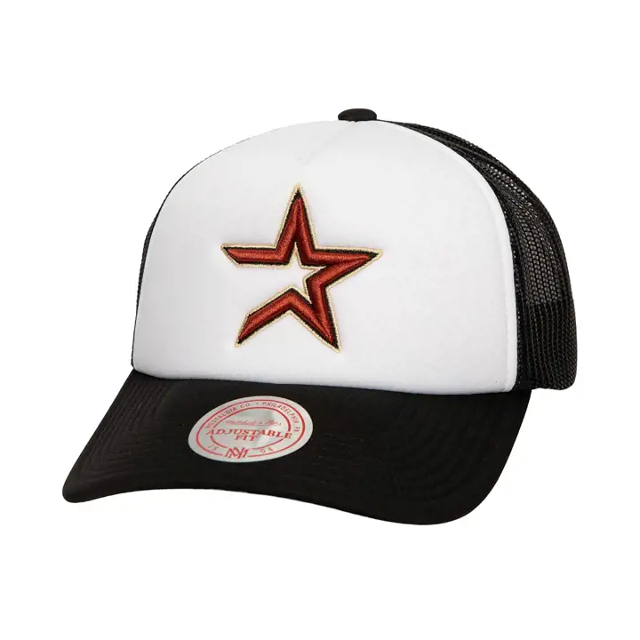 Casquette camionneur Houston Astros M&N MLB RETRO COOP FOAM BLANC/BLEU MARINE