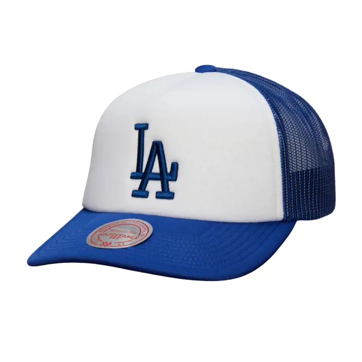 Casquette Trucker Los Angeles Dodgers M&N MLB RETRO COOP FOAM BLANC/BLEU