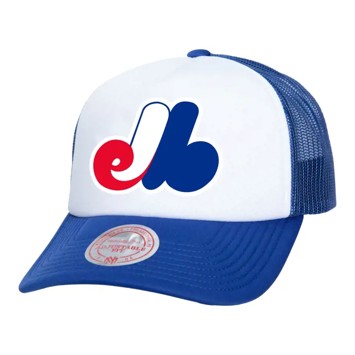 Montreal Expos M&N MLB RETRO COOP FOAM TRUCKER BLANC/BLEU