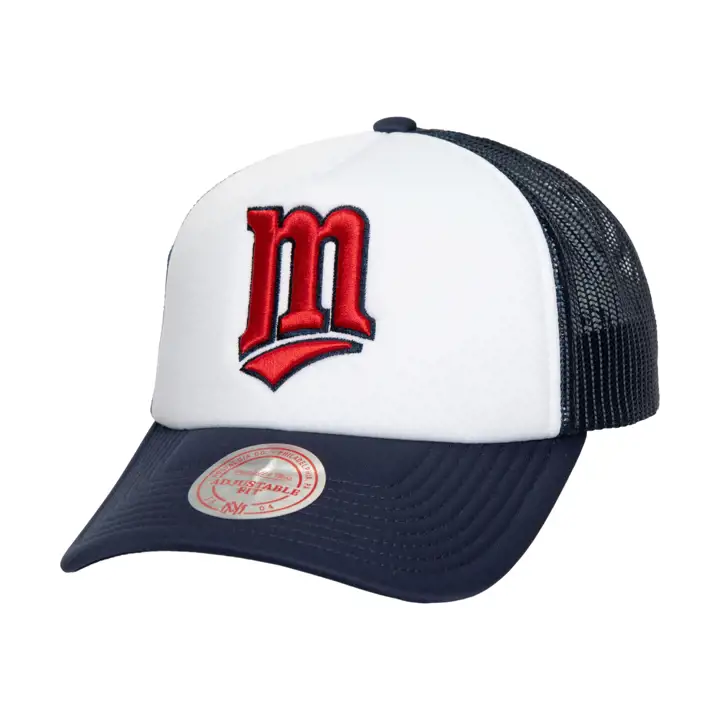 Minnesota Twins M&N MLB RETRO COOP FOAM TRUCKER BLANC/MARINE