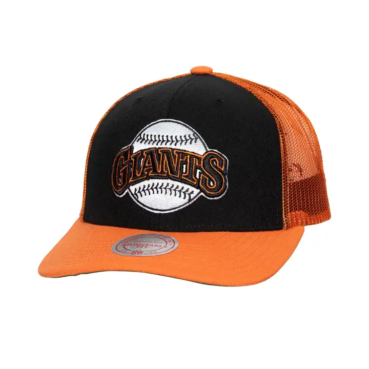 San Francisco Giants M&N MLB COOP TRUCKER Cooperstown BLK/OR