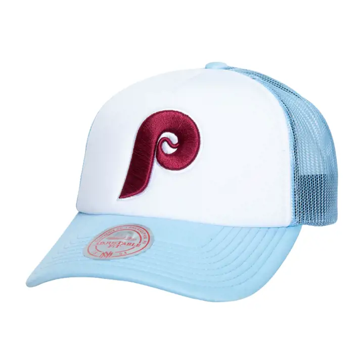 Philadelphia Phillies M&N MLB RETRO COOP FOAM TRUCKER WHT/LB