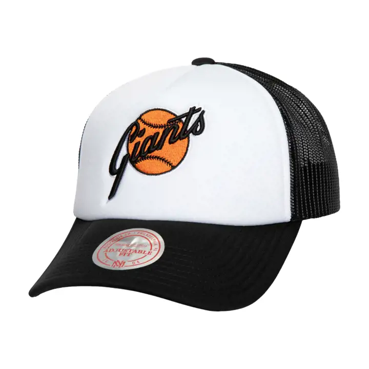 San Francisco Giants M&N MLB RETRO COOP FOAM TRUCKER BLANC/NOIR