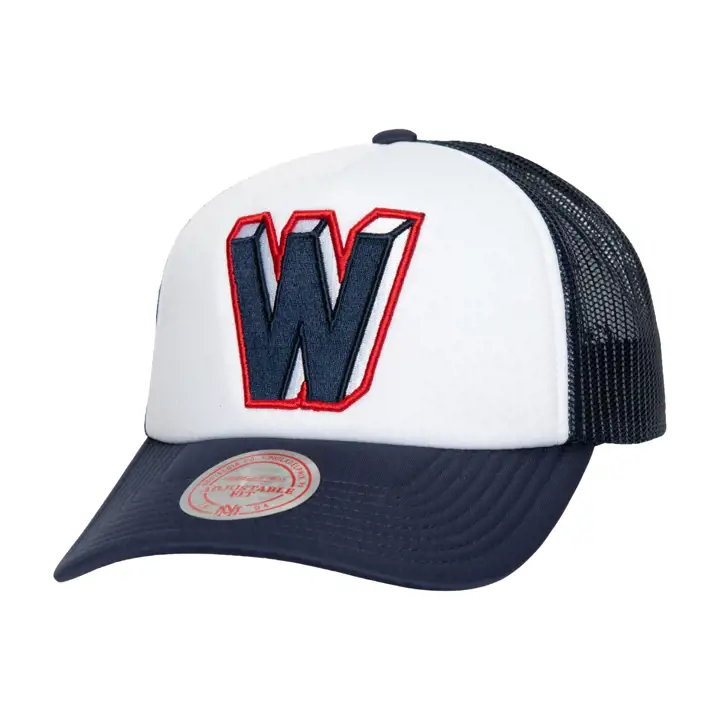 Casquette trucker Washington Senators M&N MLB RÉTRO COOP MOUSSE BLANC/MARINE